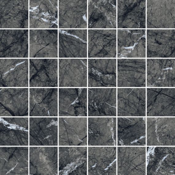 610110000735 Uffizi Black Mosaico 30x30