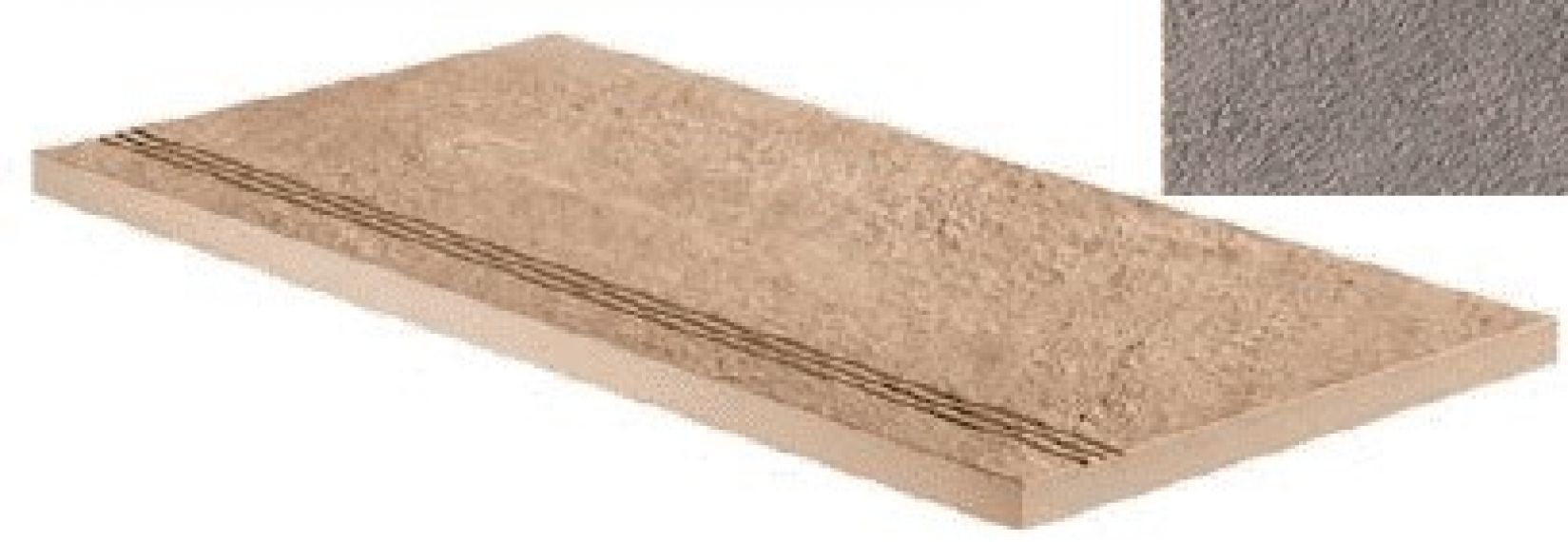 620040000048 Cliff Grigio Gradino Lineare 30x60