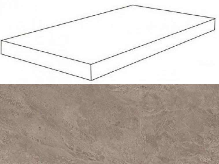 620070001016 Force Grey Scalino Angolare DX 33x120