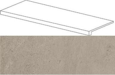 620070001086 Silver Grey Scalino Frontale 33x120