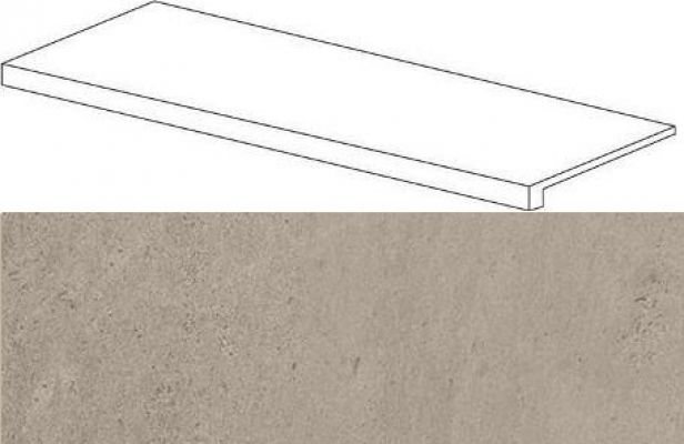 620070001086 Silver Grey Scalino Frontale 33x120