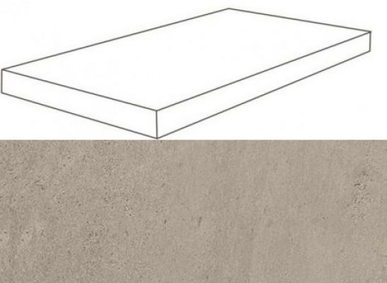 620070001091 Silver Grey Scalino Angolare DX Lap 33x120