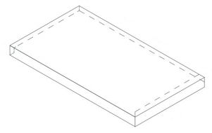 620070001828 Drift White Scalino Angolo Sx 33x60