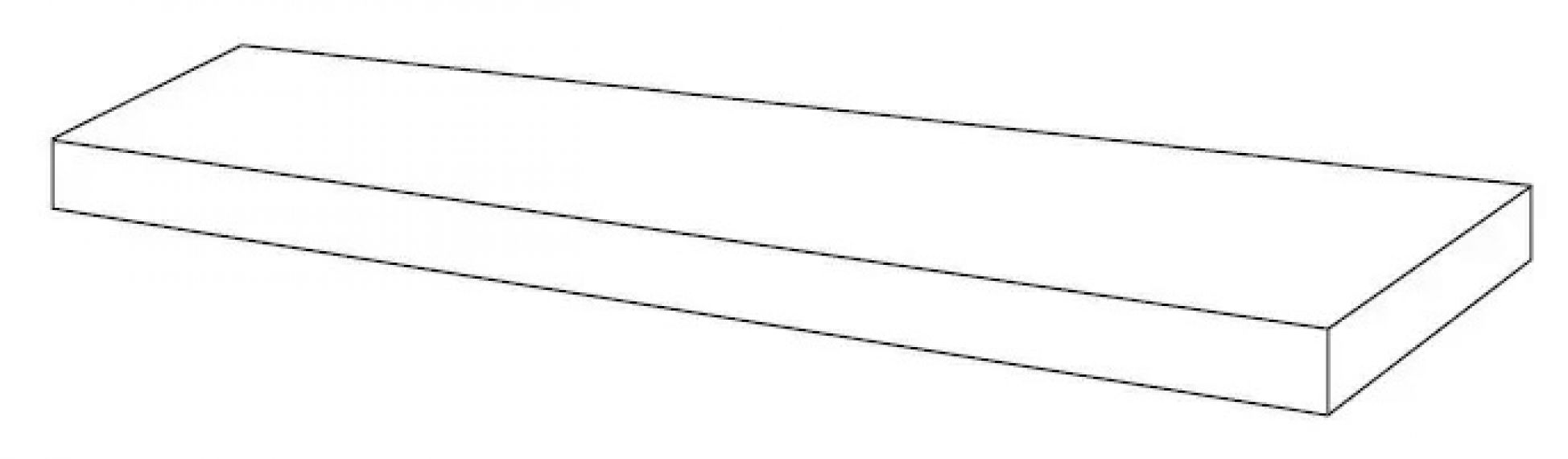 620070002429 Ступени Forte dei Marmi Ceppo Apuano Pearl Scalino Angolare DX 33x80