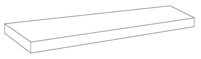 620070002435 Forte dei Marmi Elegant Black Scalino Angolare SX 33x80