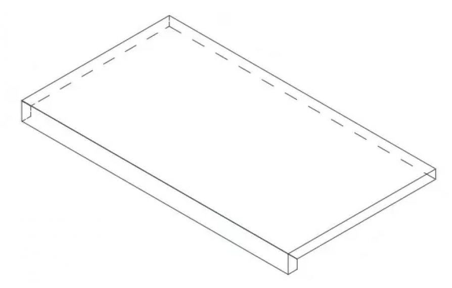 620070802278 Ступени Rinascente Grey Scalino Sp LASTRA 20mm 33x60
