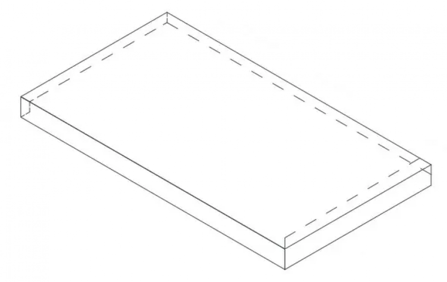 620070802280 Ступени Rinascente Grey Scalino Angolo Sx LASTRA 20mm 33x60