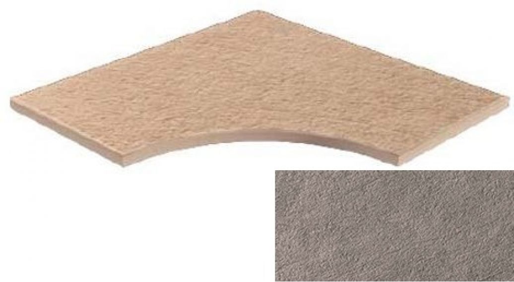 620090000291 Cliff Grigio Bordo Curvilineo Round 30 60x60
