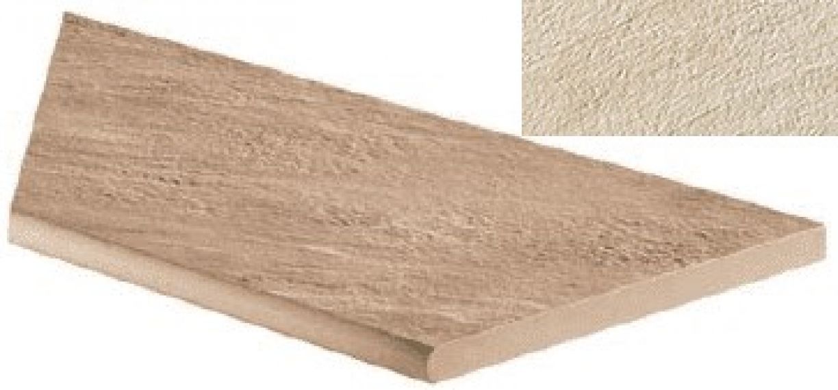 620090000307 Cliff Bianco Round Angolo Sx 30x60 