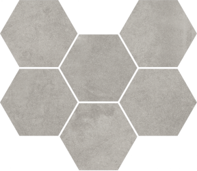 620110000173 Экспо Грэй Мозаика Гексагон 25x29
