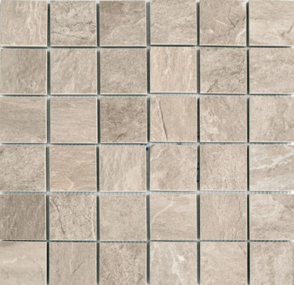 739358 Mosaico Ardoise Ecru Grip 30x30