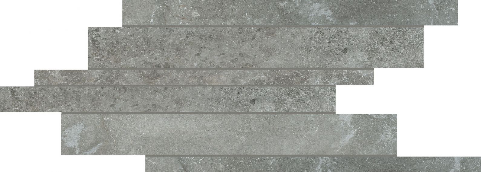 748404 Мозаика Pietre/3 Limestone Ash Modulo Listello 21x40