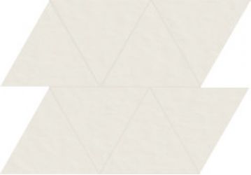 749604 Мозаика Neutra 6.0 01 Bianco Mosaico F Triangolo 10x15 30x35