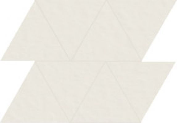 749604 Мозаика Neutra 6.0 01 Bianco Mosaico F Triangolo 10x15 30x35
