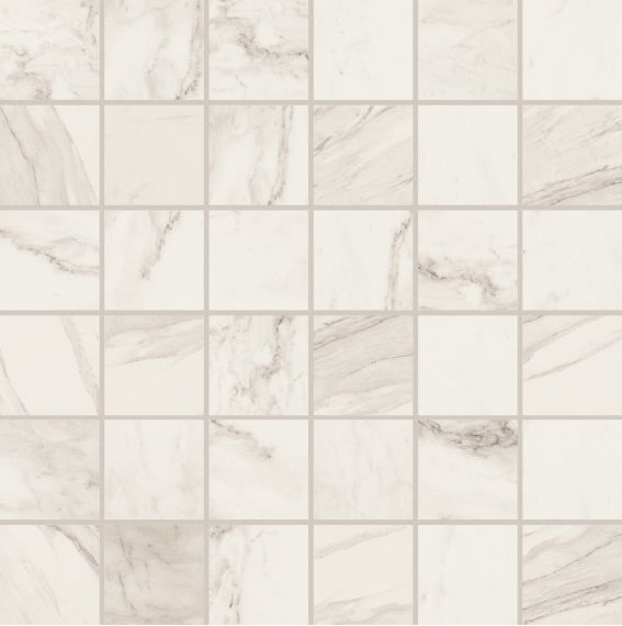 756682 Мозаика Stones 2.0 Calacatta Smooth Mosaico 5x5 30x30
