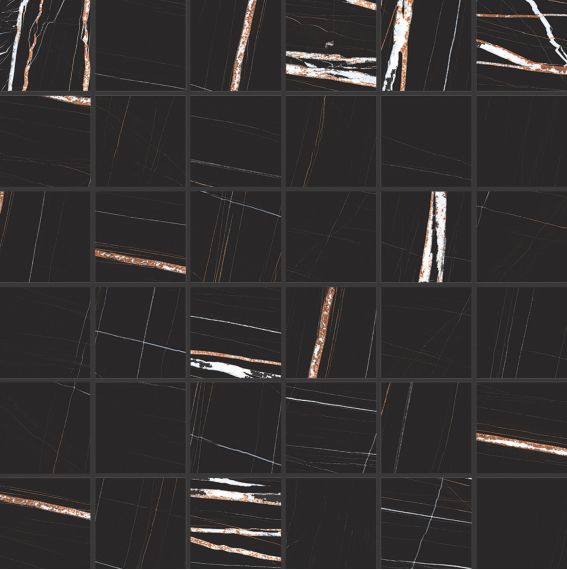 756685 Мозаика Stones 2.0 Sahara Noir Mat Mosaico 5x5 30x30