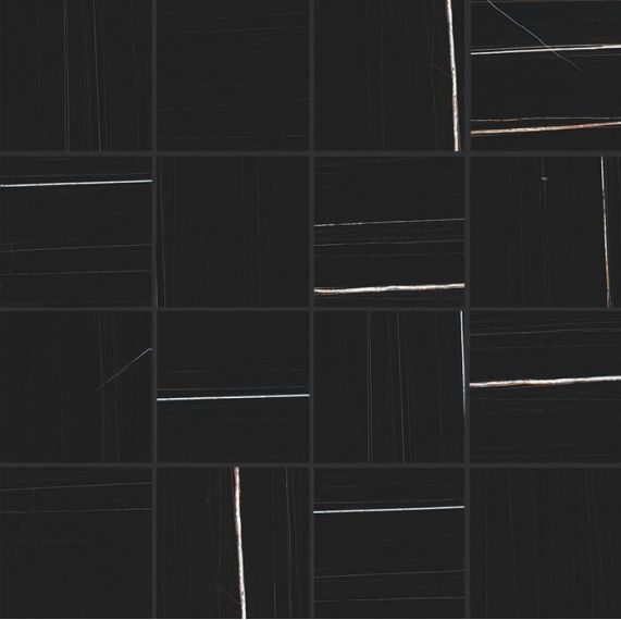 756812 Мозаика Stones 2.0 Sahara Noir Mat Mosaico 6mm 7,5x7,5 30x30