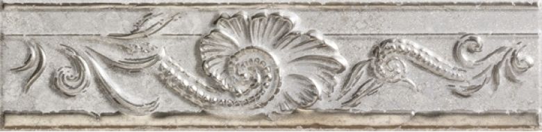76132 FASCIA RILIEVO GRIGIO PLATINO 10x40