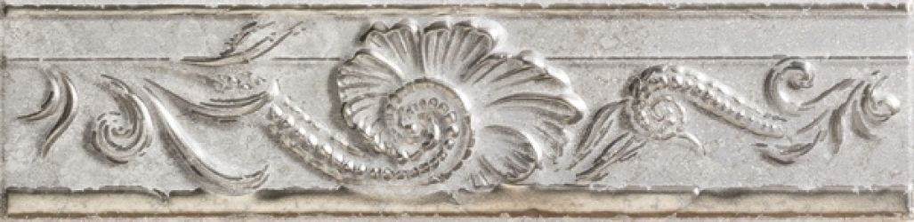 76132 FASCIA RILIEVO GRIGIO PLATINO 10x40