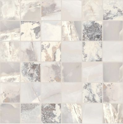 767752 Мозаика Onyx&More White Blend Glossy Mosaico 5x5 30x30