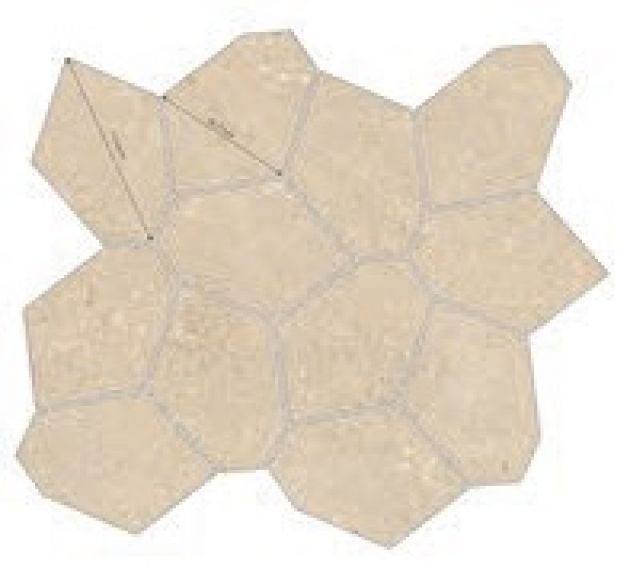 781608 Мозаика Authentic Luxe Stone Dordogne Honeycomb Matte Leather 29x25