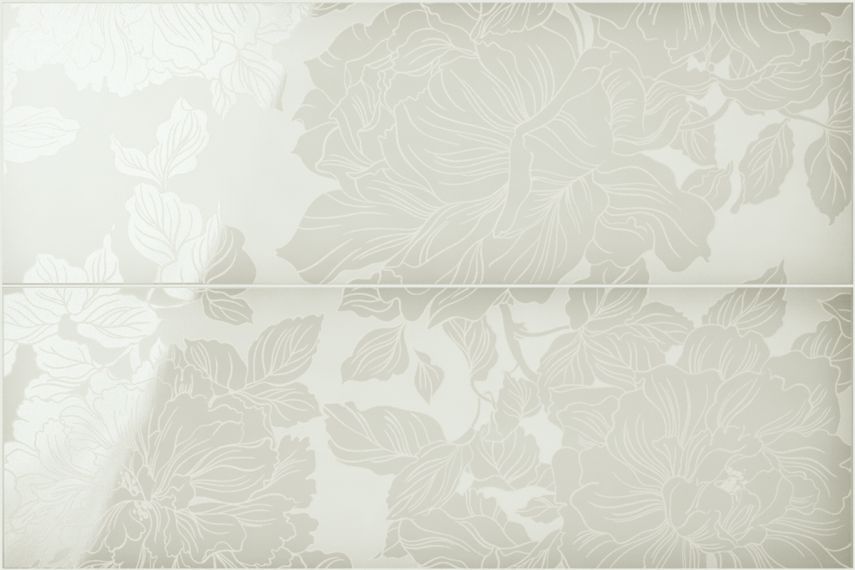 835005 SLIDE Comp. Flowers White 40x60