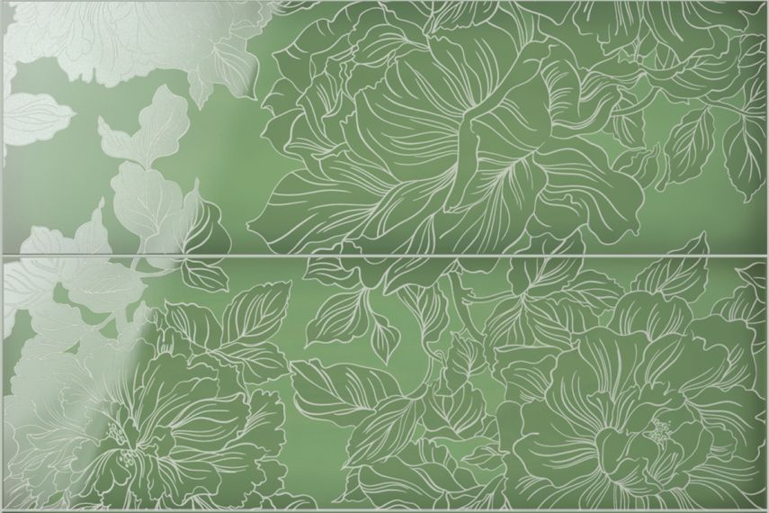835006 SLIDE Comp. Flowers Emerald 40x60