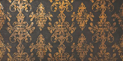 8EDK Ewall Moka Gold Damask 40x80