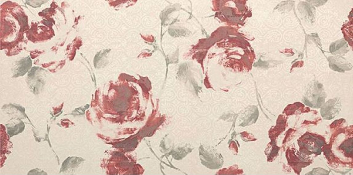 8ERW Ewall White Roses 40x80
