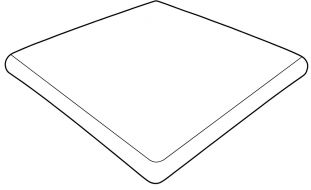 906165 Клинкерная плитка Ступень угловая Petra Anti-Slip Orce 33x33