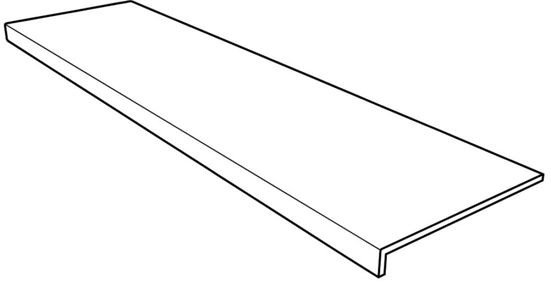 970447 Ступень фронтальная Petra Anti-Slip Gris Recto 33x120