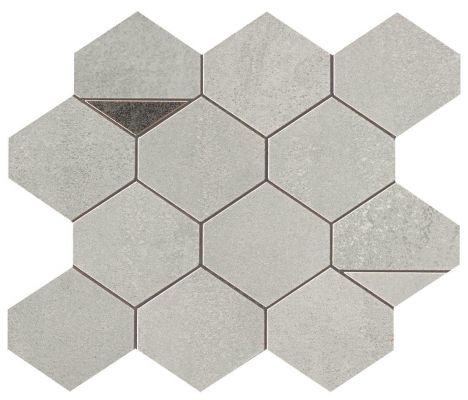 9BNA Blaze Aluminium Mosaico Nest 29.4x25.8