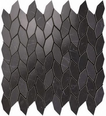 9STN Marvel Nero Marquina Twist 30.5x30.5