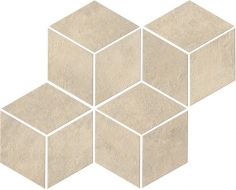 A00D Raw Sand Mosaico Esagono 30x35