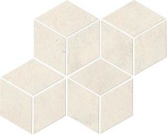 A0Z9 Raw White Mosaico Esagono 30x35