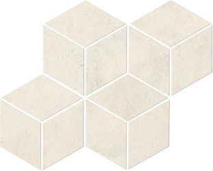 A0Z9 Raw White Mosaico Esagono 30x35