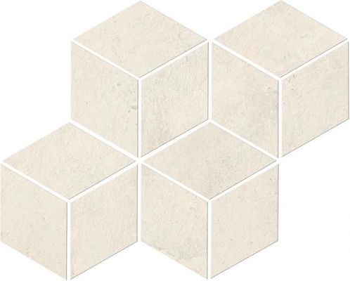 A0Z9 Raw White Mosaico Esagono 30x35