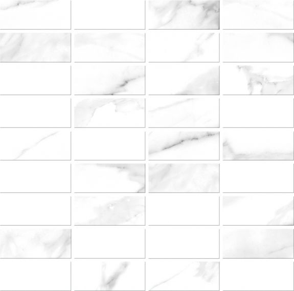 A16677 Мозаика White stream белый 30x30