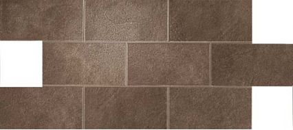 A1E6 Dwell Brown Leather Brick Lappato 21.7x43.6