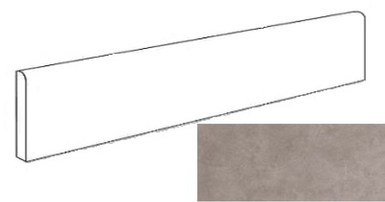 A1FC Dwell Gray Battiscopa Matt 7.2х60