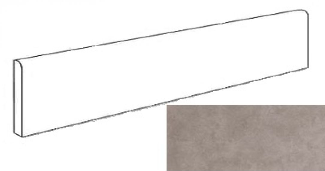 A1FC Dwell Gray Battiscopa Matt 7.2х60