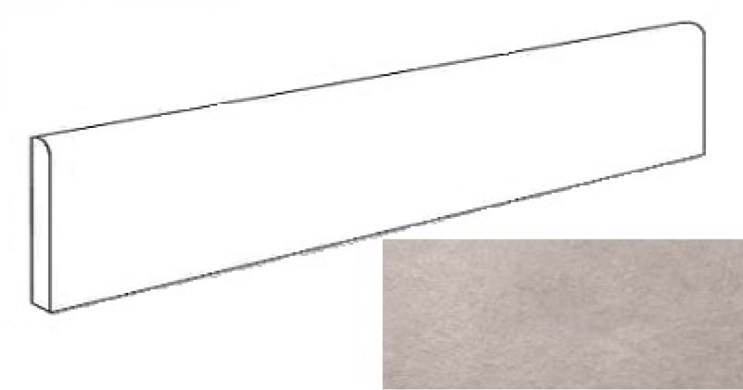A1FI Dwell Gray Battiscopa Lappato 7.2х60