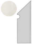 A1LK Dwell Off White Battiscopa Sagomato DX 7.2x30