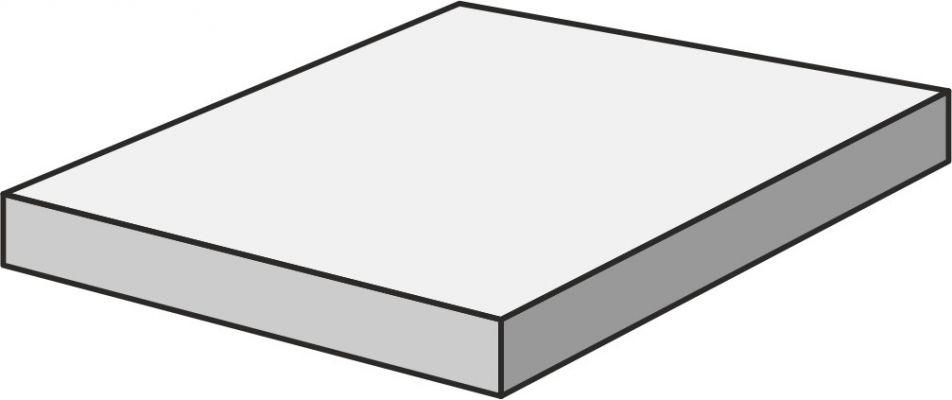 A2BC Raw White Scalino Angolare 33x33