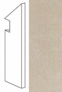 ABMQ SEASTONE Sand Battiscopa Sag.DX 7.2x30