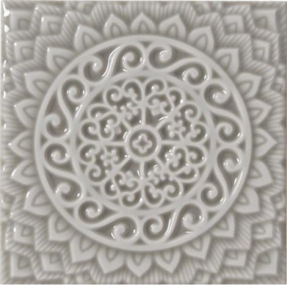 ADST4080 RELIEVE MANDALA UNIVERSE GRAYSTONE 14,8x14,8