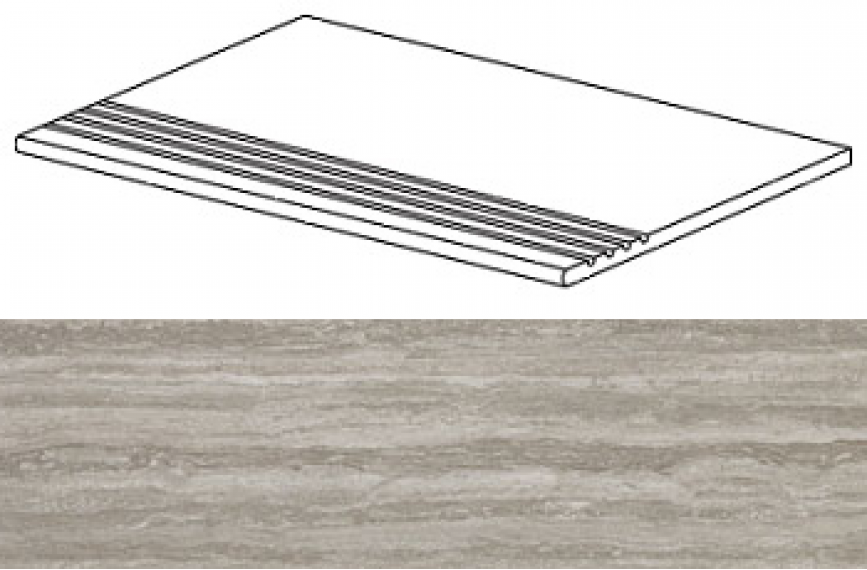 ADW8 Marvel Travertino Silver Gradino 30x60