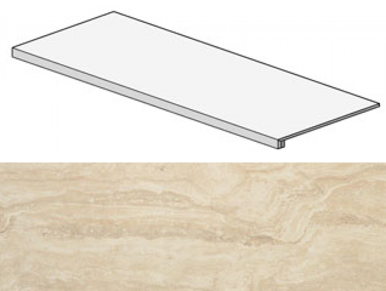 ADXC Marvel Travertino Alabastrino Scalino 33x90
