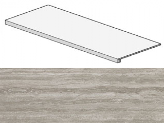 ADXE Marvel Travertino Silver Scalino 33x90