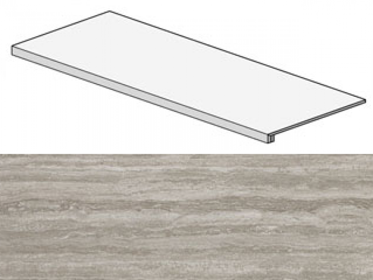 ADXE Marvel Travertino Silver Scalino 33x90